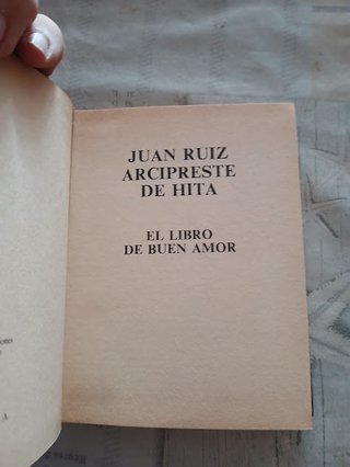 EL LIBRO DEL BUEN AMOR. JUAN R. ARCIPESTRE DE HITA