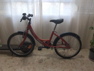Bicicleta roja vintage SMALL