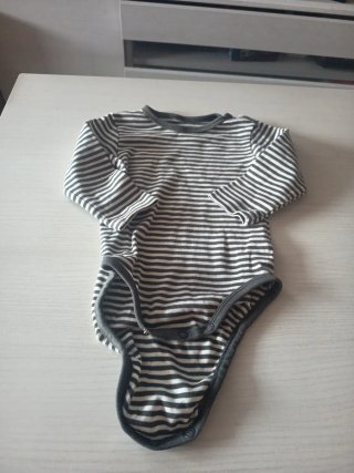 Body de bebé manga larga a rayas