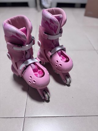 Patines en línea niña + protecciones de regalo