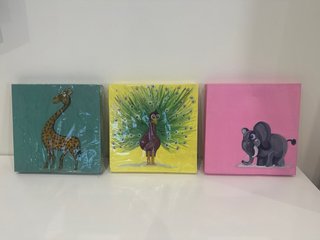 Set de 3 Cuadros Infantiles