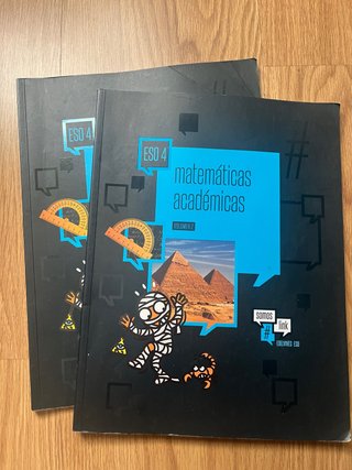 Vendo dos libros de Matemáticas de 4.º de la ESO