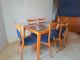 Mesa Comedor Extensible + 6 Sillas
