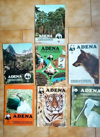 Lote Revistas ADENA WWF (Nº 6 al 12) Año 1973-1976