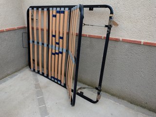 Somier Articulado 135cm Metal y Madera