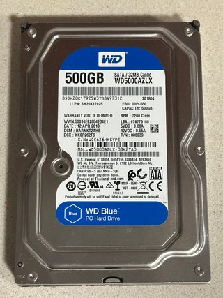 Disco Duro WD Blue 500GB SATA 3.5