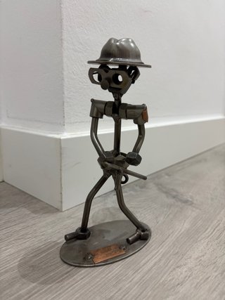 Figura coleccionista militar metal