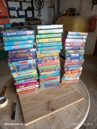 Lote de 45 Películas VHS Infantiles