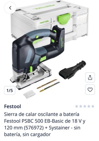 Caladora Festool PSBC 500 EB-Basic 18V