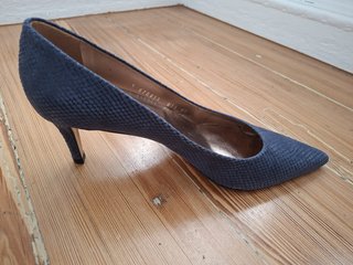 Zapatos de salón Mascaró azul talla 40.