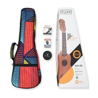 Pacchetto Ukulele Oqan, con plettri, 2 accordatori e custodia