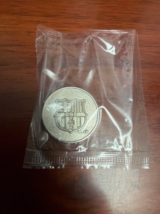 Monedas FCB Lotería de Catalunya 15 unidades.