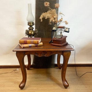 Mesa Centro Clásica Madera y Metal