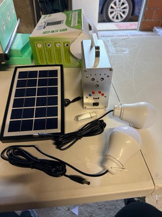 Sistema Iluminación Solar con MP3 y Bluetooth