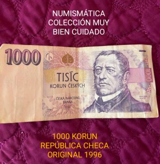 1000 CORONAS ( KORUN ) BILLETE DE COLECCIÓN VALOR