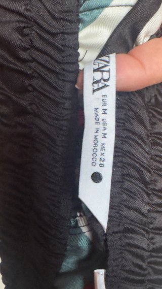 Pantalón Zara Satén Estampado
