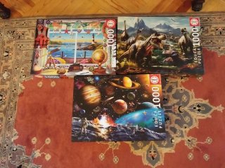 Lote 3 Puzzles Educa 1000 piezas