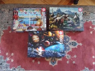 Lote 3 Puzzles Educa 1000 piezas