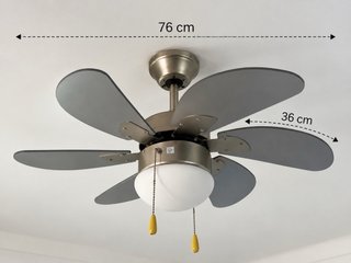 Ventilador de Techo con Luz 76 cm