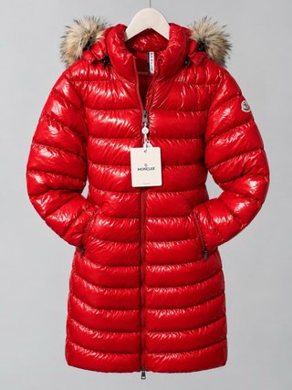 Abrigo Moncler Plumas Rojo