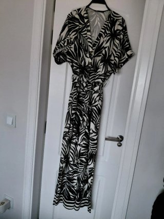 Mono Zara estampado hojas