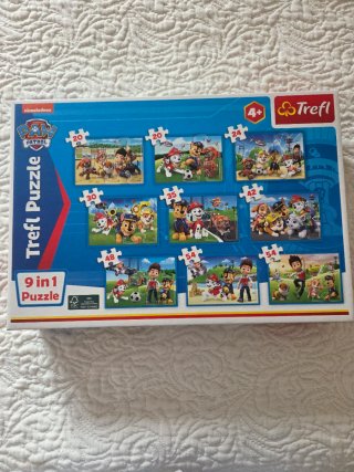 Set de 9 Puzzles Patrulla Canina nuevo