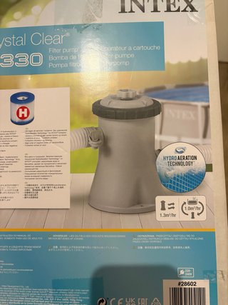 Bomba de filtro Intex Crystal Clear 330