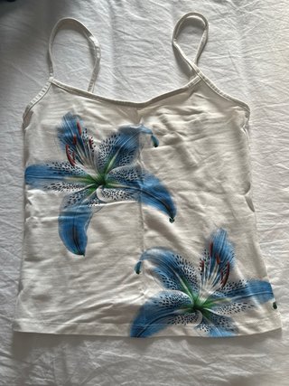 Camiseta de tirantes con estampado floral