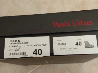 Botines de cuero marrón con pelo