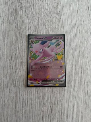 Carta Pokémon Espeon EX 30 Aniversario Inglés