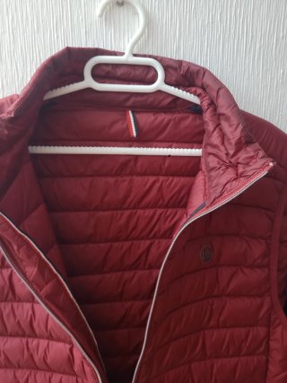 Chaleco Ganso Acolchado Rojo Oscuro