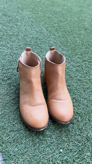 Botín mujer beige/marrón