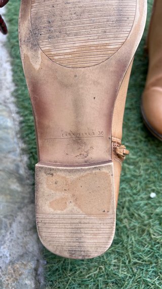 Botín mujer beige/marrón