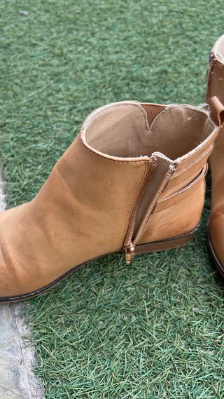Botín mujer beige/marrón