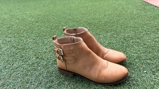 Botín mujer beige/marrón