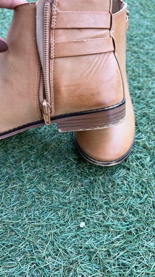 Botín mujer beige/marrón