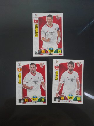 Pack 3 Cromos Sevilla FC 2017/18