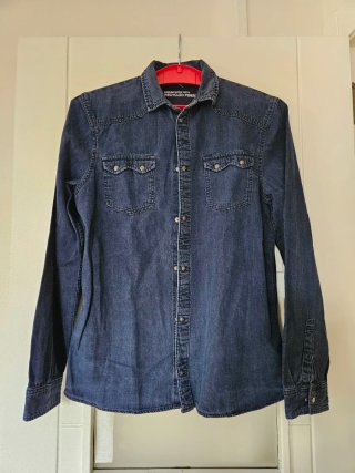 Camisa  azul algodón