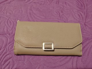 Cartera/ Billetera elegante de mujer color beige