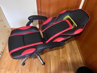 Silla Gaming Langria Negra y Roja