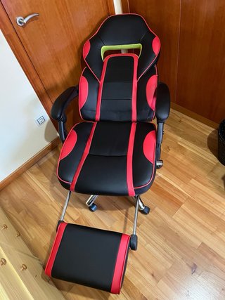 Silla Gaming Langria Negra y Roja