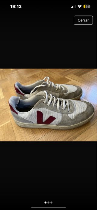 Zapatillas Veja Blancas y Rojas