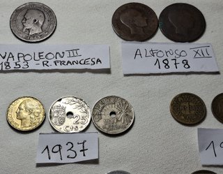 Colección monedas antiguas Siglos XIX XX