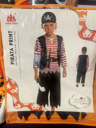 Disfraz de Pirata Partilandia Talla 5-6