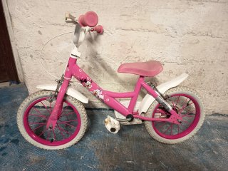 Bicicleta infantil rosa Minnie Mouse