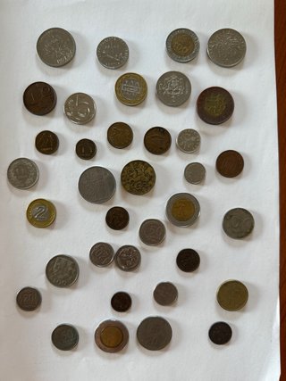 Lote Monedas (Francia, Suiza, UK, Polonia, etc.)