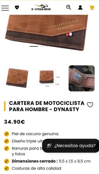Cartera de piel