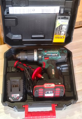 Taladro/percutor PARKSIDE 20v+Batería 2A+Cargador