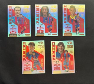 Lote 5 Cartas Megacracks FC Barcelona