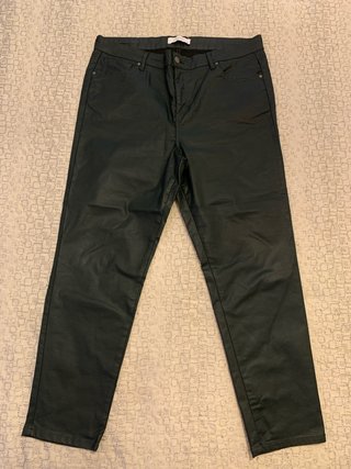 Pantalón encerado verde botella